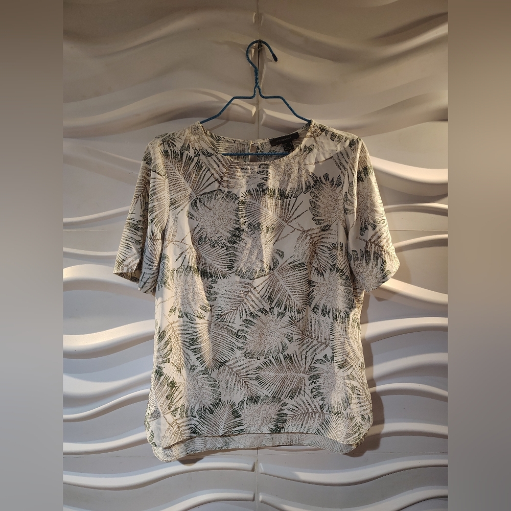 Pre-owned Primark Floral Print Women's Top Blouse Size 8